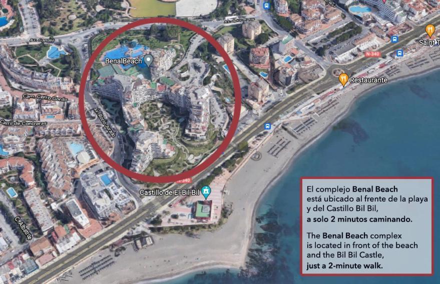 Benal Beach Suite Ii, Estudio Con Parque Acuatico Y Vistas Al Mar. بينالماذينا المظهر الخارجي الصورة